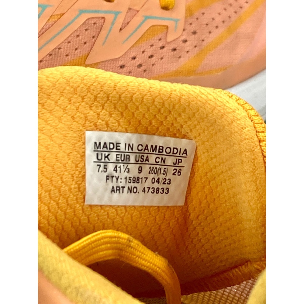 Salomon Phantasm 2 Road Running Shoes Womens 9 Orange Yellow Sporty Gym Sneakers - Picture 8 of 11